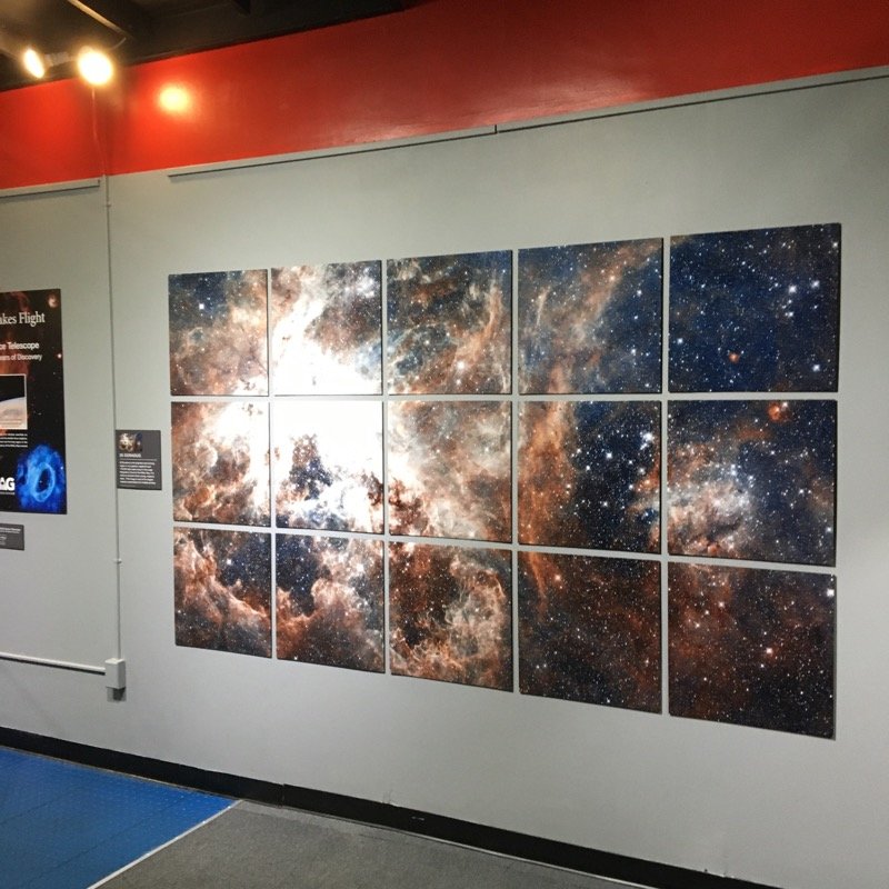 As part of its “Inspiration Takes Flight” programs, exhibits, and events, the IMAG is presenting a series of spacious murals of constellations, nebulas, supernovas, star clusters, and more in its gallery.